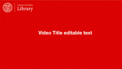 Library video bumper red