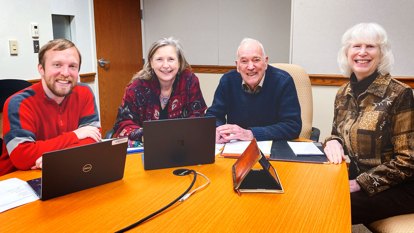 The editors (from left): Earle, Michelsen, Colle, and Engst. (Provided)